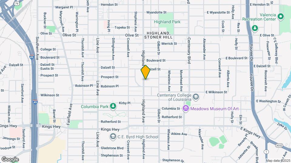 2511 Highland Ave Map and Location Details