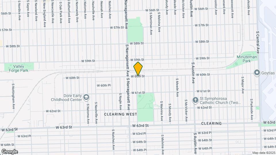 6001 S Mulligan Ave Map and Location Details