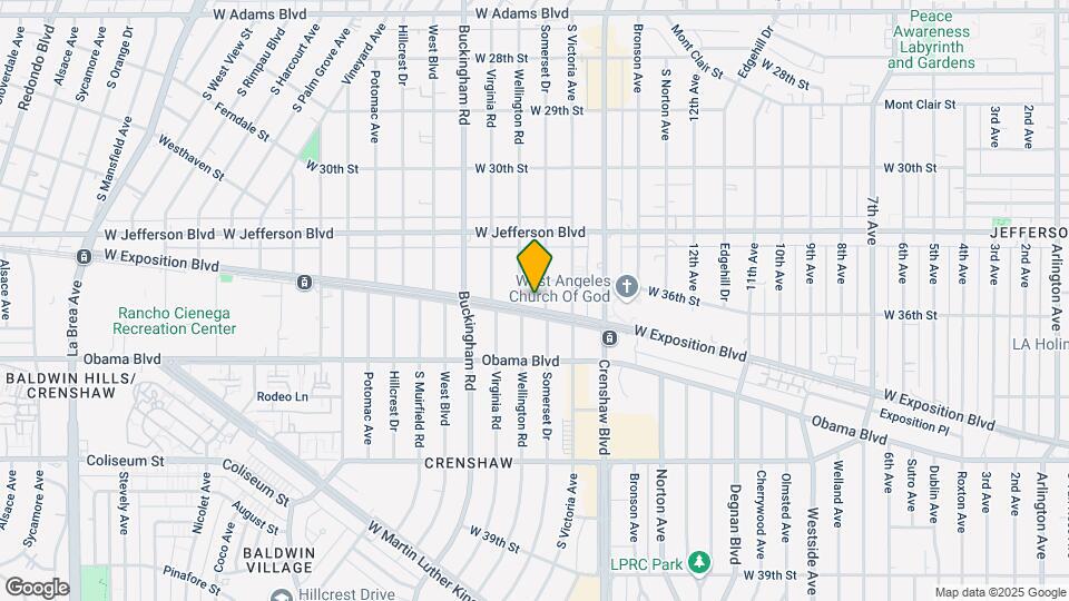 3811 W Exposition Blvd Map and Location Details