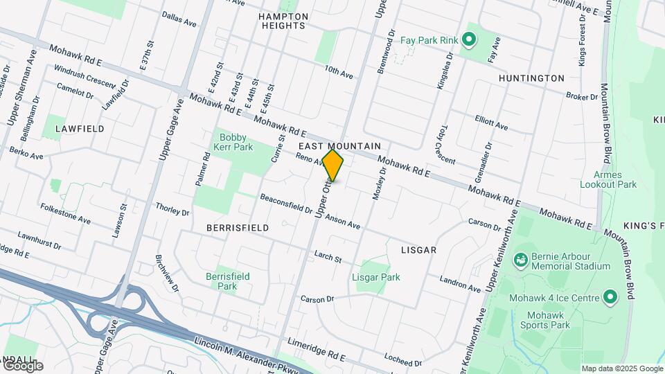 859 Upper Ottawa St Map and Location Details