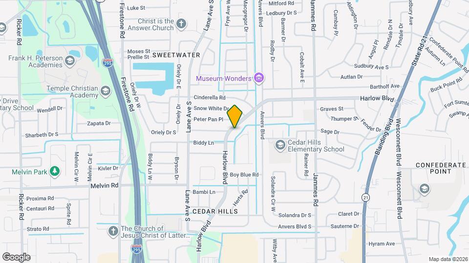 6750 Harlow Blvd Map and Location Details