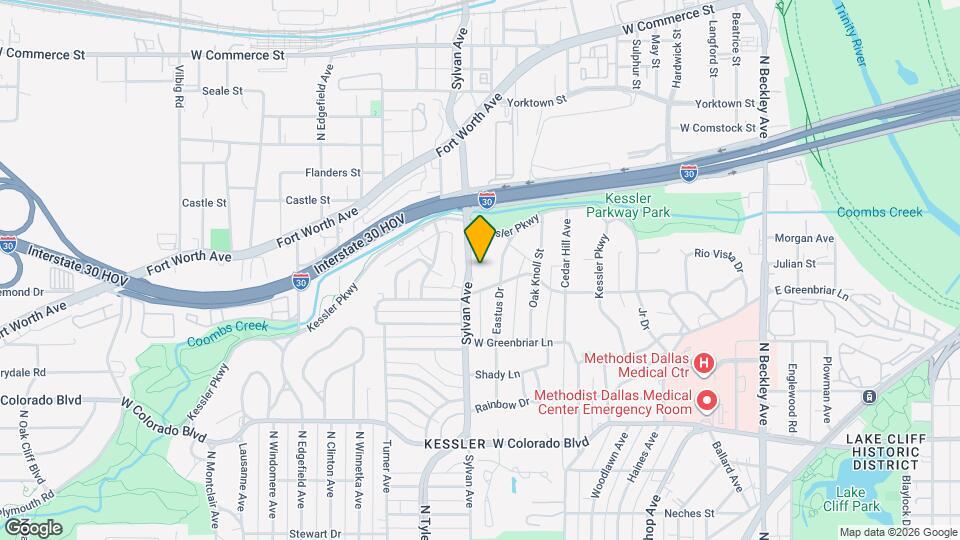 1622 Sylvan Ave Map and Location Details