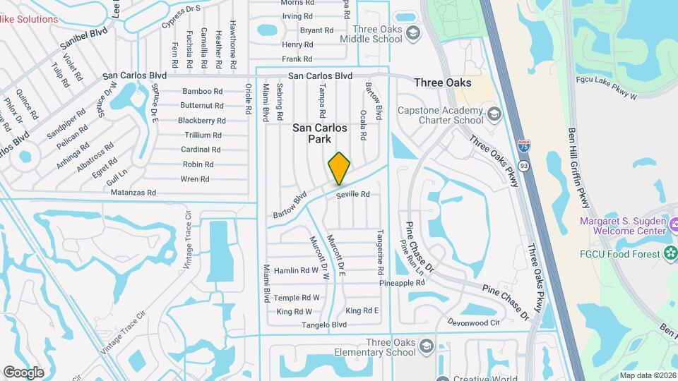 9155 Seville Rd Map and Location Details