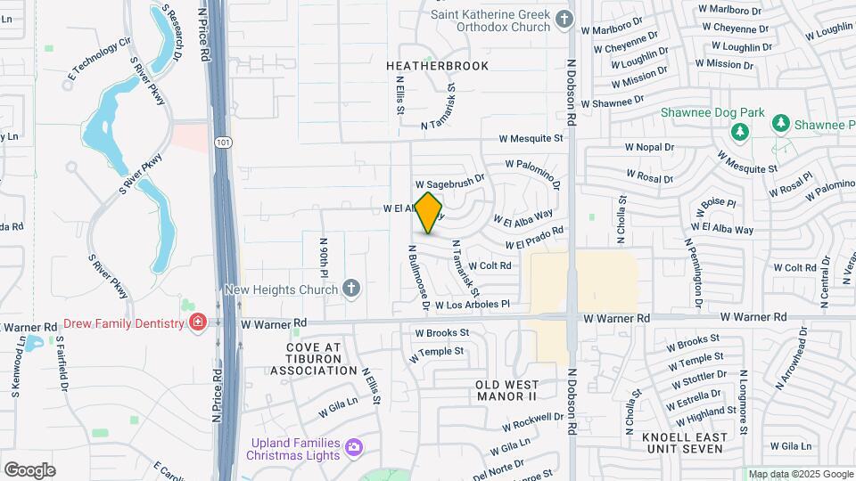 2105 N Los Altos Dr Map and Location Details