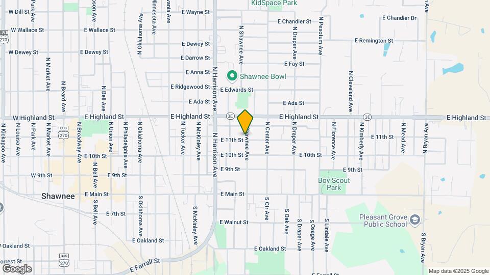 418 N Shawnee Ave Map and Location Details