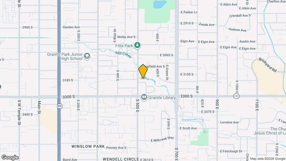 523 E 3195 S Map and Location Details