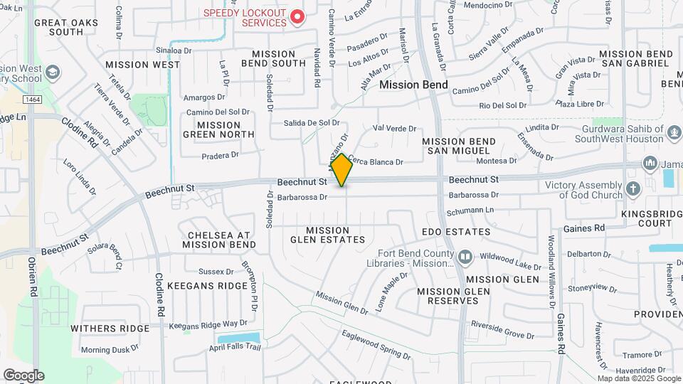 16106 Barbarossa Dr Map and Location Details