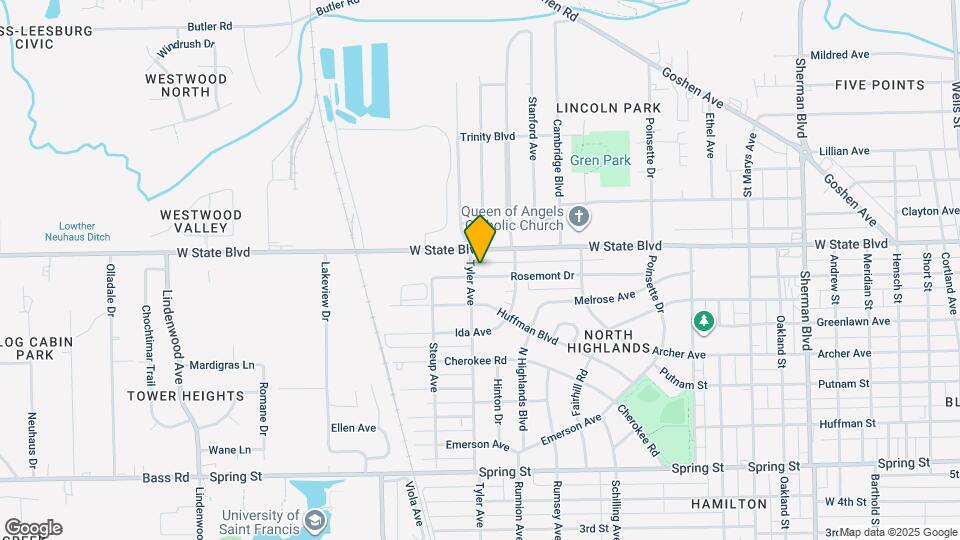 1840 Rosemont Dr Map and Location Details