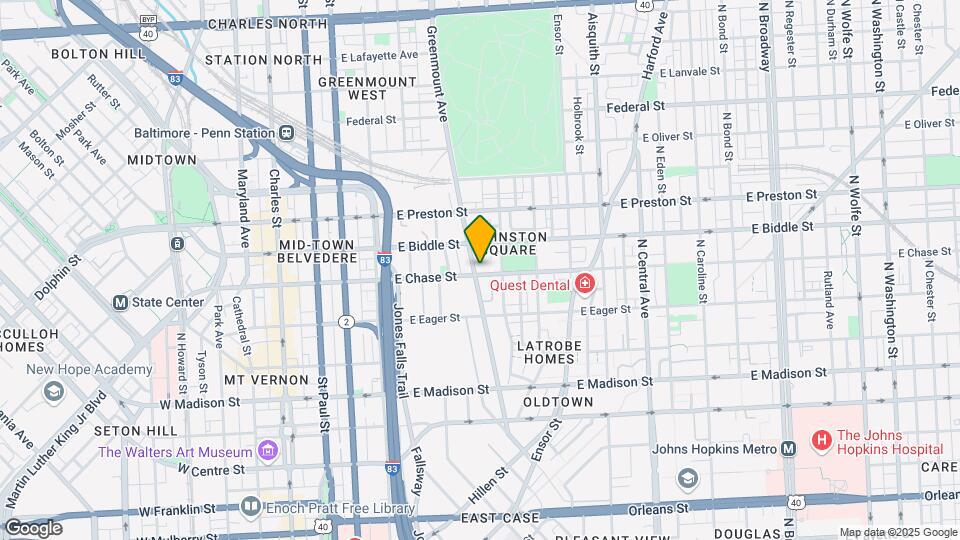 700 E Chase St Map and Location Details