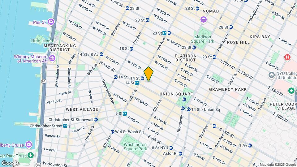 50 W 15th St Map and Location Details