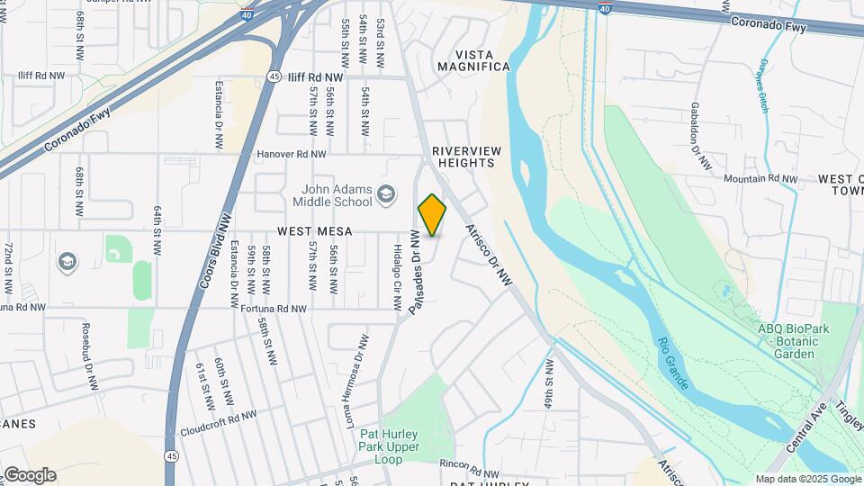 1023 Vista Grande Dr NW Map and Location Details