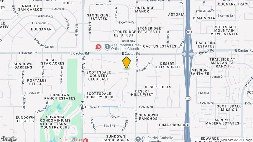 8334 E Jenan Dr Map and Location Details