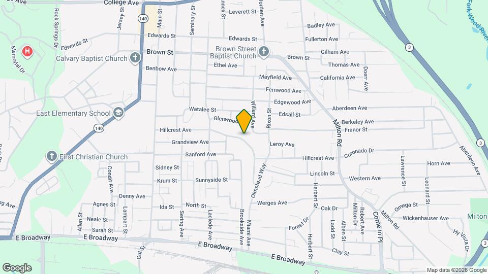 2920 Hillcrest Ave Map and Location Details