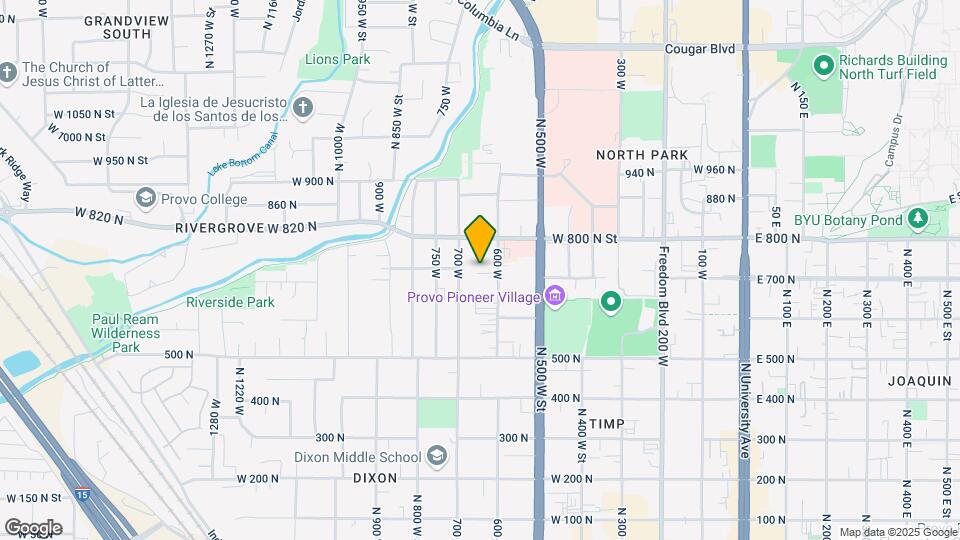 707 600 W Map and Location Details