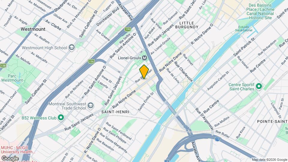 3447 Notre-Dame Rue O Map and Location Details