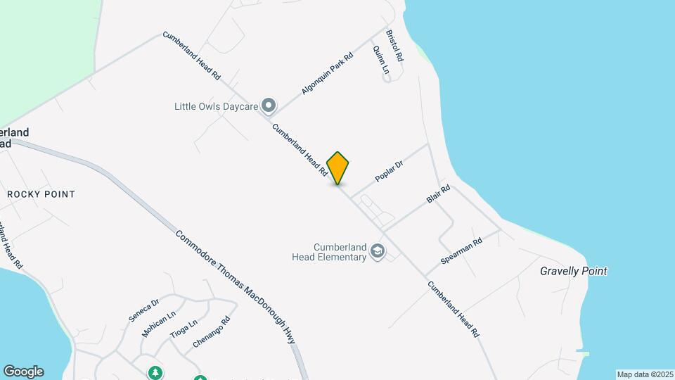 1239 Cumberland Head Rd, Unit B Map and Location Details