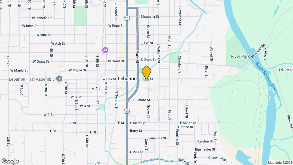 1038 Grove St Map and Location Details