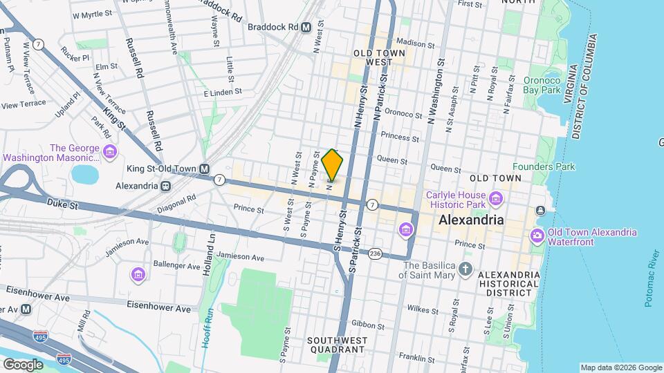 113 N Fayette St Map and Location Details