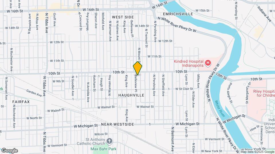 951 N Belleview Pl Map and Location Details