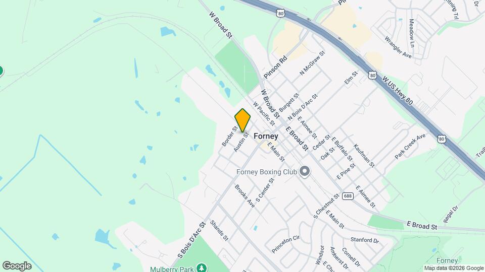 201 W Trinity St Map and Location Details