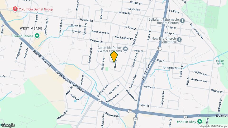 2000 Overton Dr Map and Location Details