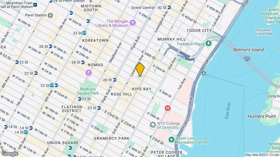155 E 30th St Mapa y Detalles de la Ubicación