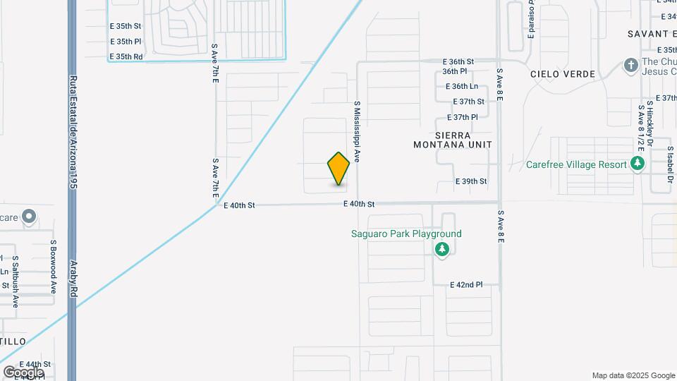 7388 E 39th Pl Map and Location Details