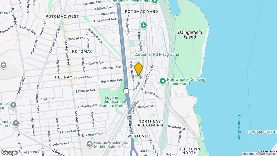 1908 Potomac Ave Map and Location Details