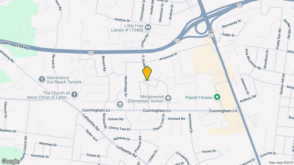 355 Peabody Dr Map and Location Details