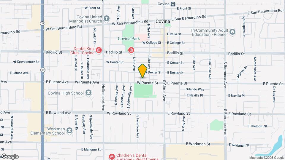 235 W Puente St Mapa y Detalles de la Ubicación