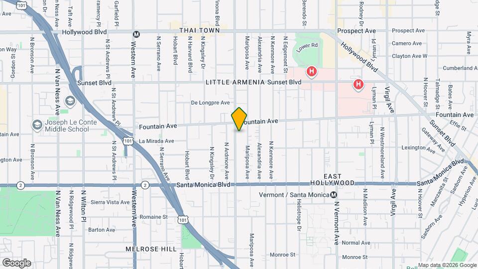 1236 Normandie Ave Mapa y Detalles de la Ubicación