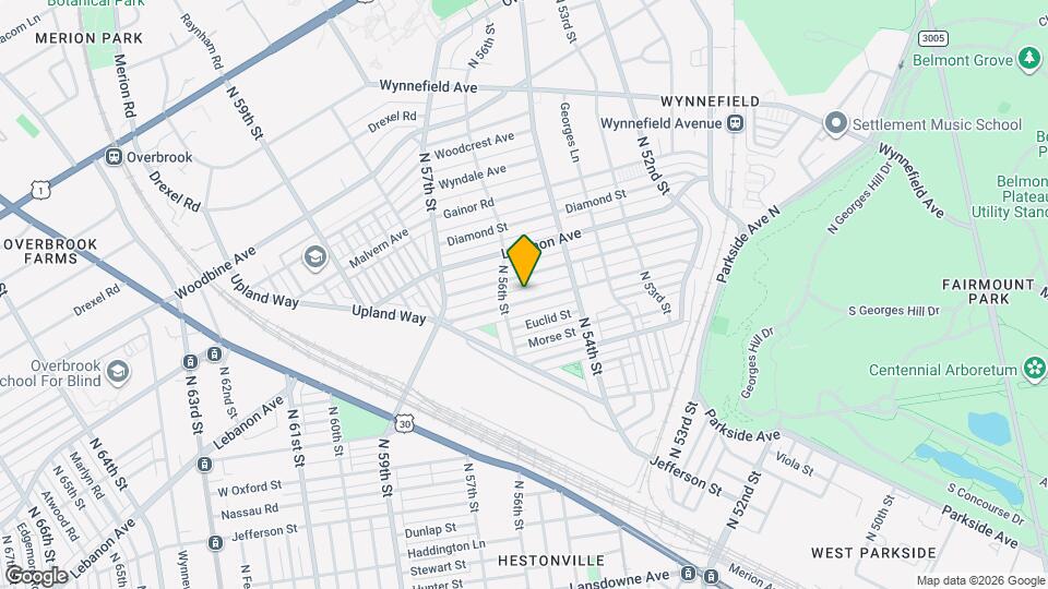 5461 W Berks St Map and Location Details