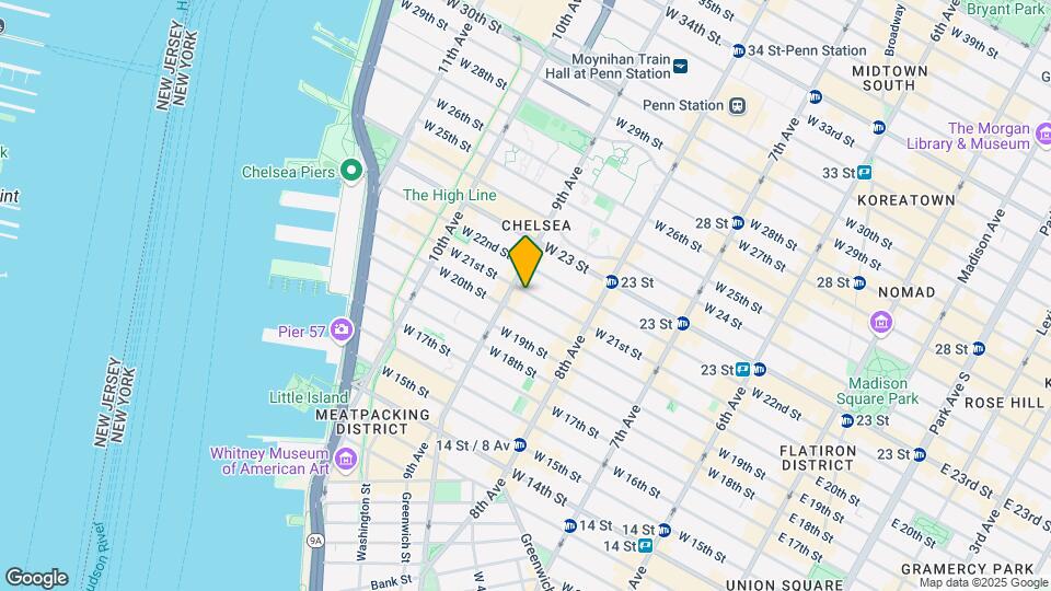 352 W 21st St Mapa y Detalles de la Ubicación