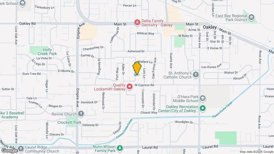 1460 Gamay Cir Map and Location Details