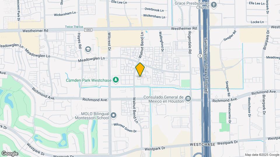 3005 Walnut Bend Ln Map and Location Details