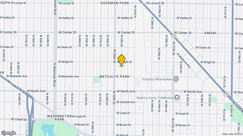 2447 N 34th St Map and Location Details