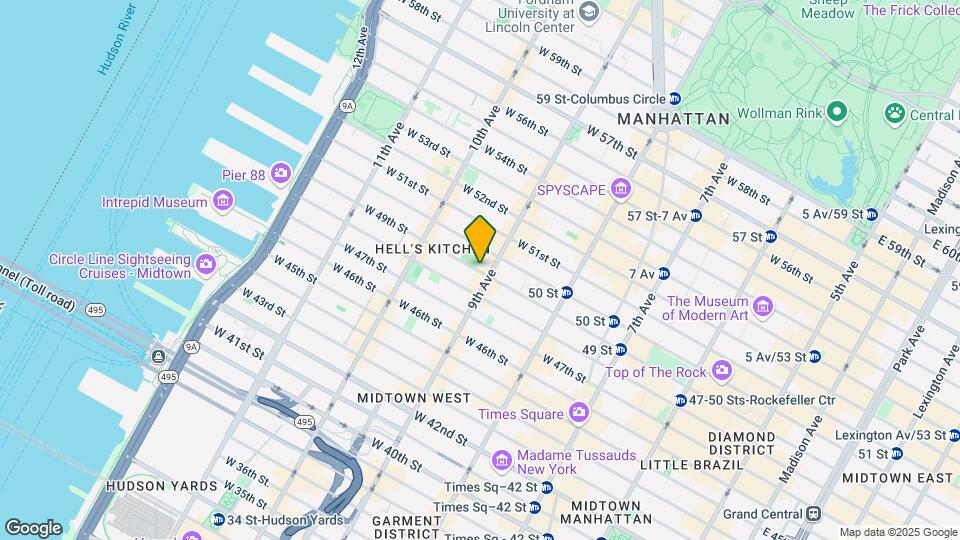 405 W 49th St Map and Location Details