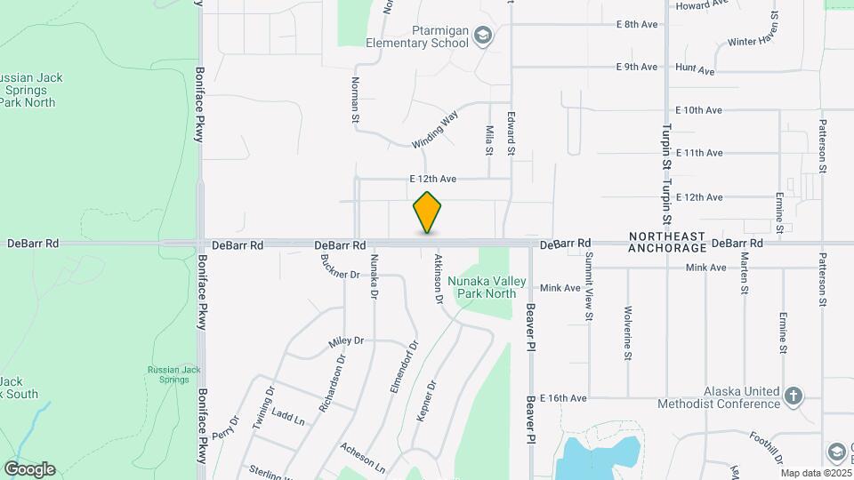 6109 Debarr Road Map and Location Details