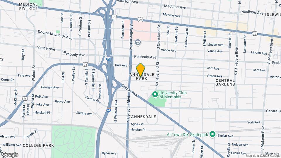1270 Harbert Ave Map and Location Details