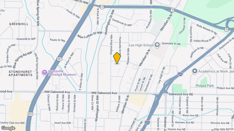 305 Mountain View Dr NW Map and Location Details