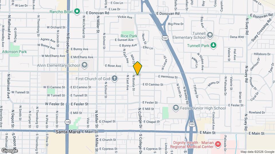 707 N College Dr Map and Location Details