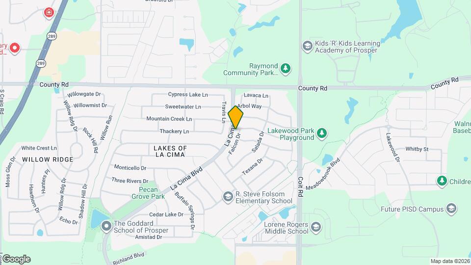 600 Falcon Dr Map and Location Details