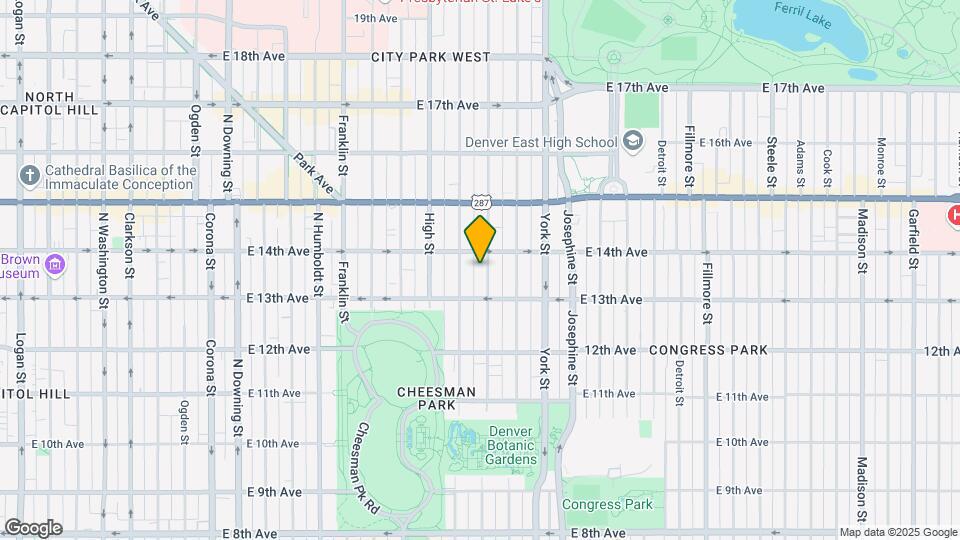 1353 Vine St Map and Location Details