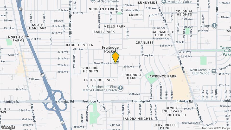 4216 Sierra Vista Ave Map and Location Details