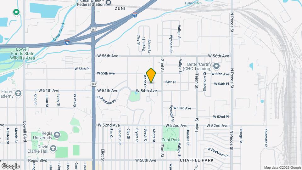 5411 Alcott St Map and Location Details
