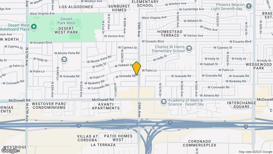 5901 W Granada Rd Map and Location Details