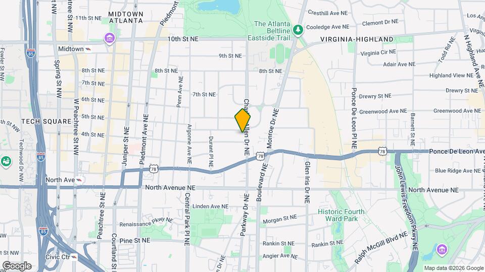 742 Charles Allen Dr NE Map and Location Details