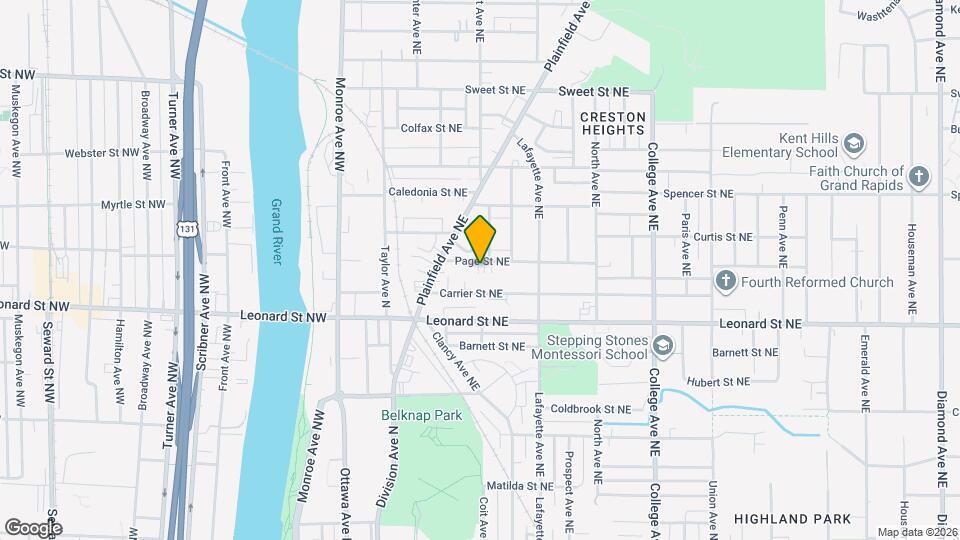 144 Page St NE Map and Location Details