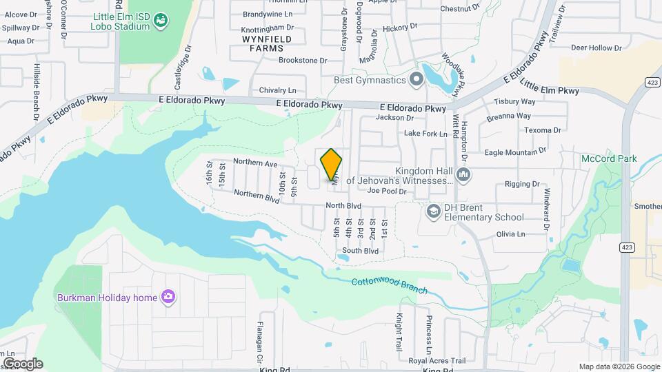 1637 Myrtle Dr Mapa y Detalles de la Ubicación