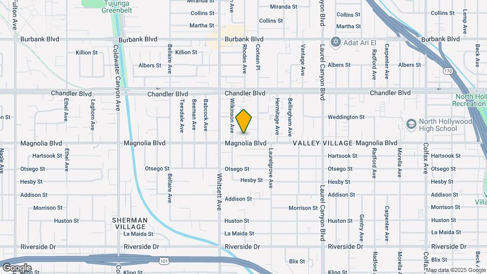 12401-12403 Magnolia Blvd Mapa y Detalles de la Ubicación